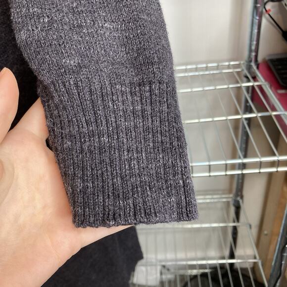 Eileen Fisher Women's Gray 100% Cotton Open Front Cardigan Est. Size L Lagenlook - Picture 7 of 9